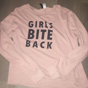 Baby Pink Graphic Long Sleeve